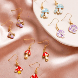 Various Colors Mushroom Earrings mushroom jewelry