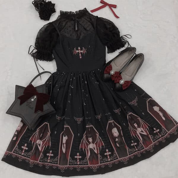 Cute Goth Dress Short Gothic Dress