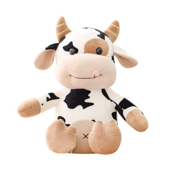 Cow Plush Toy on white background