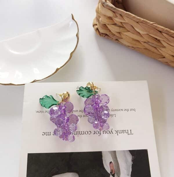 Crystal Grape Earrings | Grape Jewelry on book