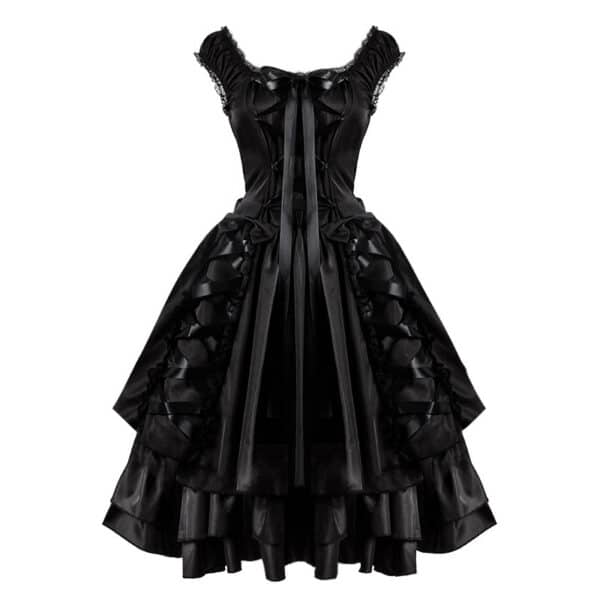 stunning Short Black Victorian Dress