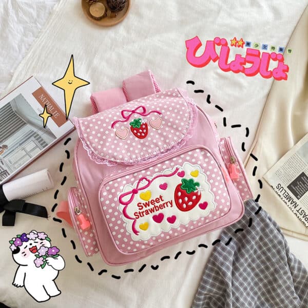 Hot-Selling Cute Pink Strawberry Backpack kawaii gift idea