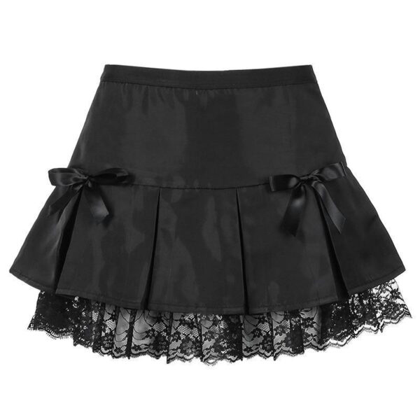 Black Gothic Skirt on white background