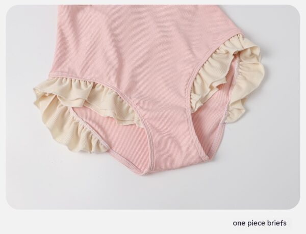 bottom part detail of Pink Push Up Korean Bathing Suit