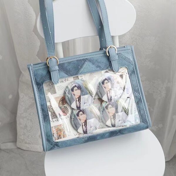 blue Pin Tote Bags