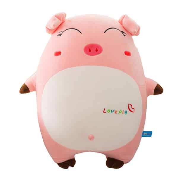 pig plushie with cute tail