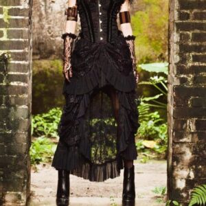 Long Steampunk Skirt Gothic Victorian Skirt