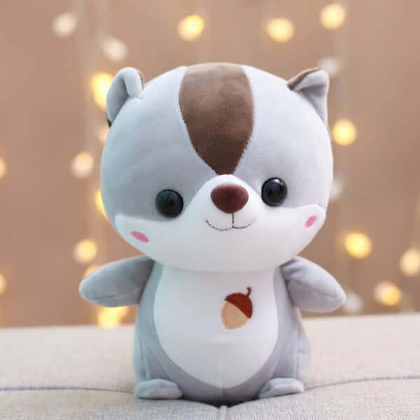 grey Adorable Squirrel Plushie