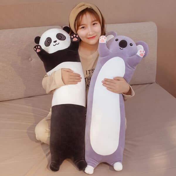 girl posing with Koala stuffed animal