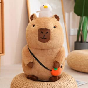 Capybara Plushie with duck on the head