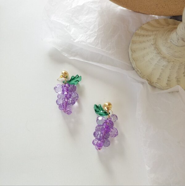 Crystal Grape Earrings | Grape Jewelry