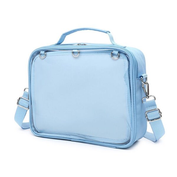 light blue Backpack for Pins Displaying