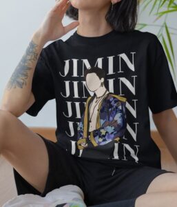 Jimin Oversized Printed Tee Outfit