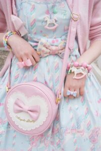 Pastel Kawaii Outfit Idea with jewelry