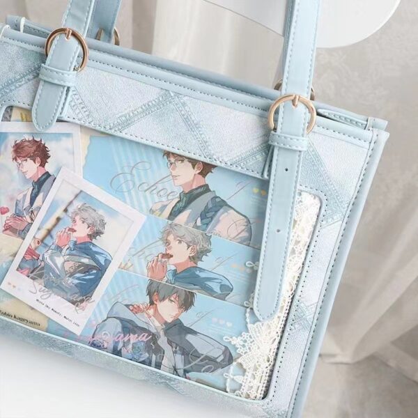 light blue denim itabag