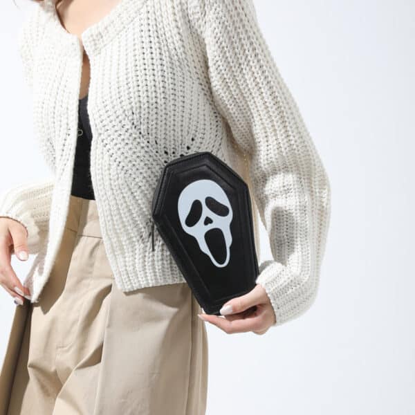 ghostface goth coin purse