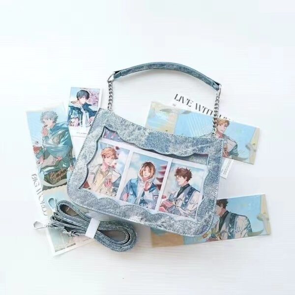 light blue Anime Bag