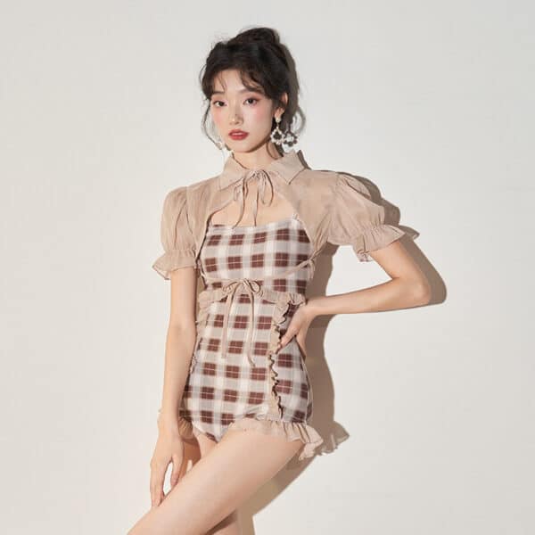 model wearing Swimsuit One Piece
