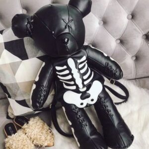 black Spooky Purse Teddy Bear
