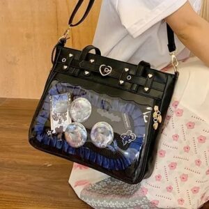 Shiny Large Capacity Ita Bag Shoulder