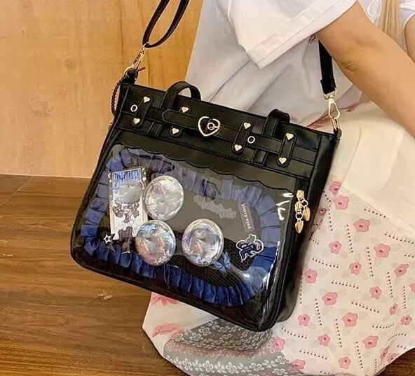 Shiny Large Capacity Ita Bag Shoulder