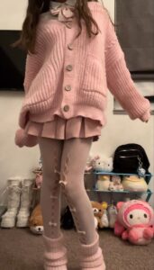 Casual kawaii pink outfit