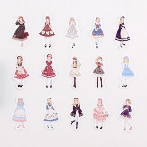 NEW Lolita Doll Stickers 45 Pcs