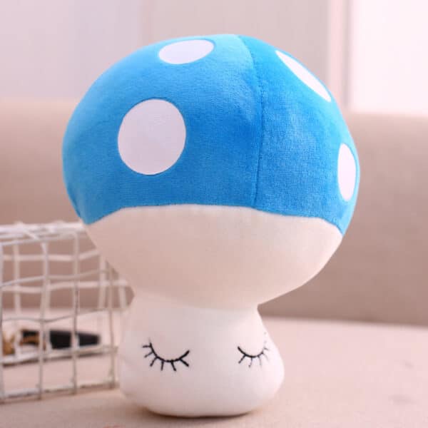 blue mushroom plush