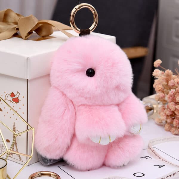 pink rabbit Bunny Keychain