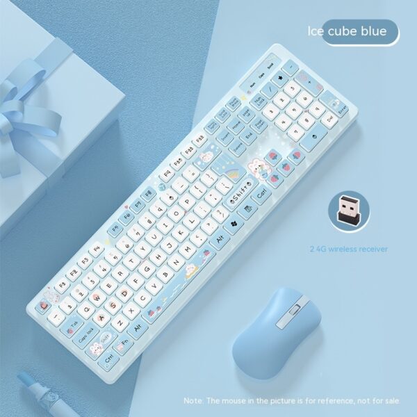 Cute blue Keyboard Kawaii LeafTypist™