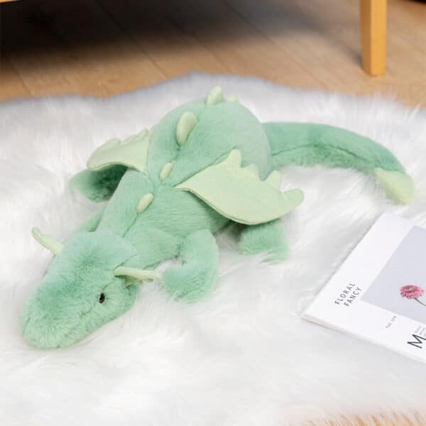 Green Dragon Plushie Large Stuffed Dragon