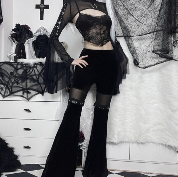 gothic outfit with SHEER Gothic Pants