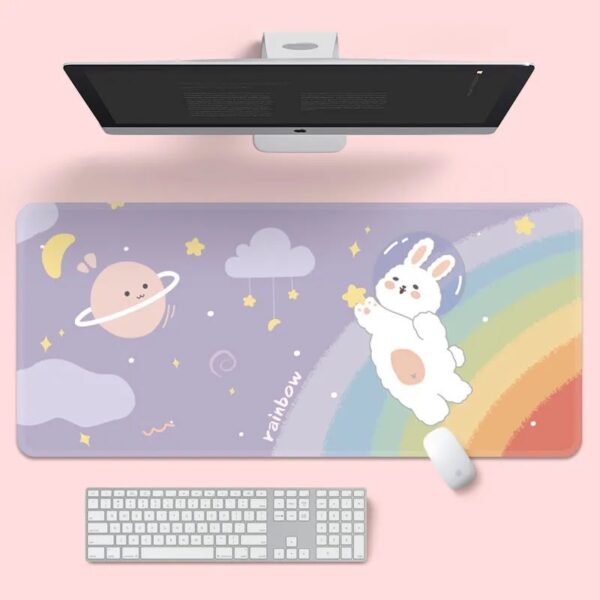 rainbow Space Mouse Pad