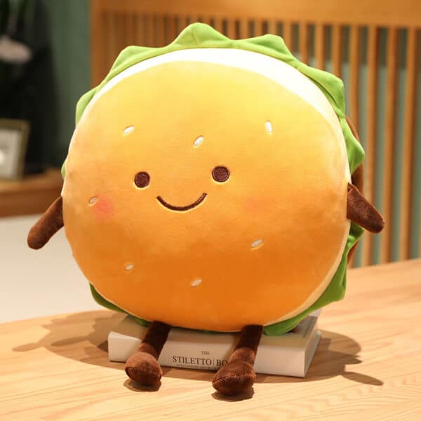 Cute Burger Plushie Cute Hamburger Plush