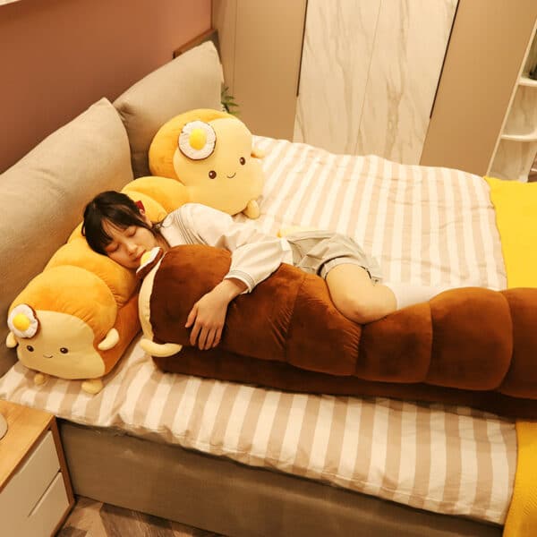 sleeping with Bread pillows cute