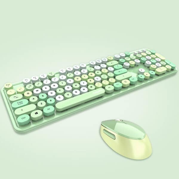 green cute keyboard for kawaii aesthetic