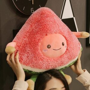 cute watermelon plushy pink with cute face