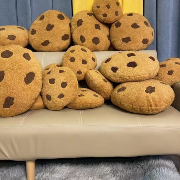 chocolate Cookie Plushies cookie pillows cute