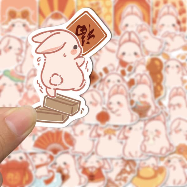 Cute Bunny Stickers Kawaii Edition 50Pcs