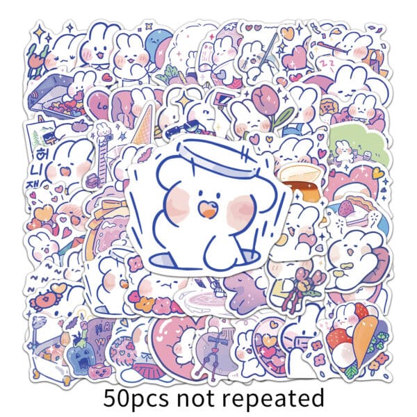 Kawaii Bunny Stickers Cute Rabbit Stickers