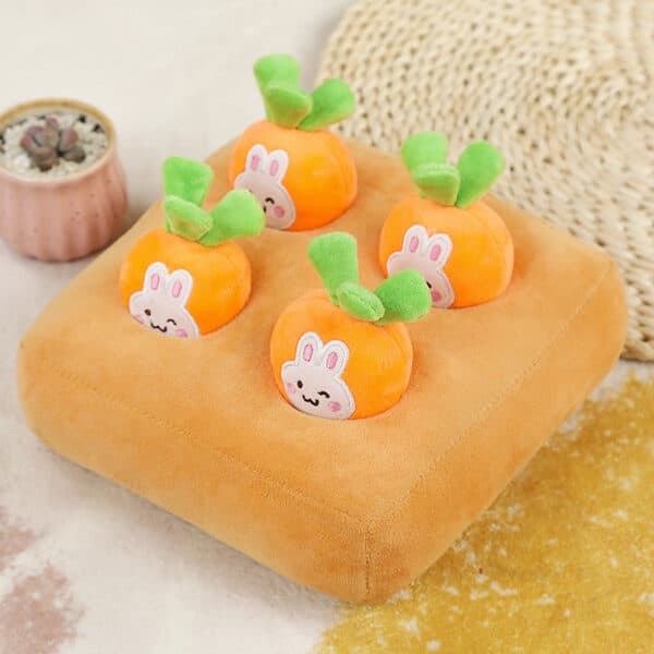 fluffies carrot plush toy children