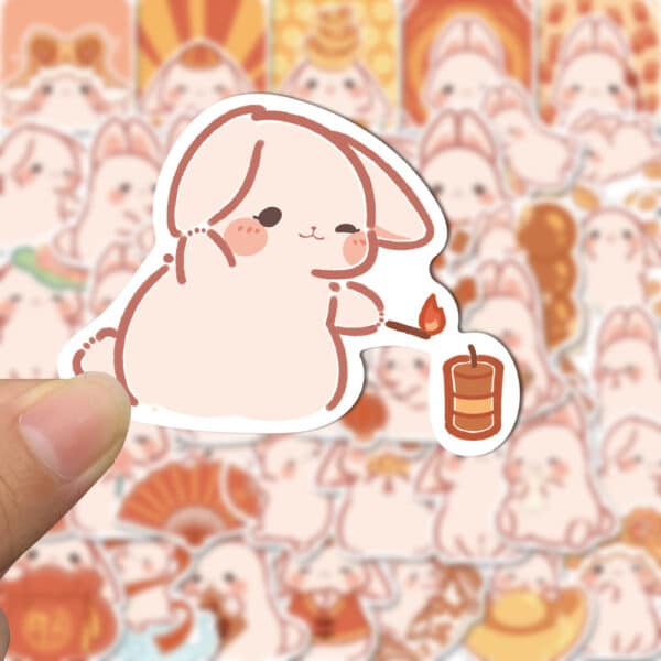 Cute Bunny Stickers Kawaii Edition 50Pcs