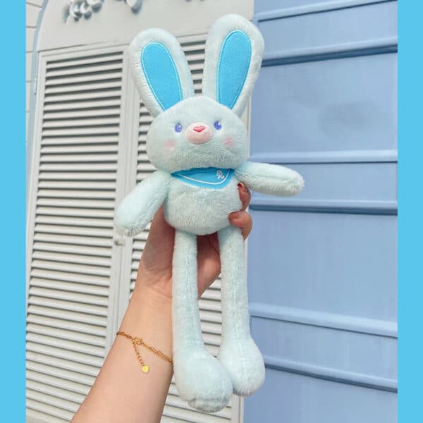 blue plush Rabbit Keychain