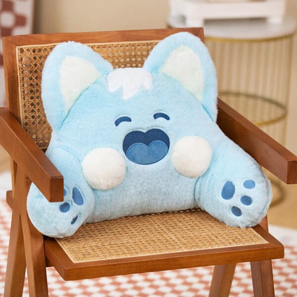 blue cute cat plushie