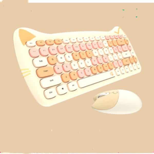 yellow Cute Keyboard and Mouse Set