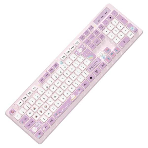 Cute purple Keyboard Kawaii LeafTypist™