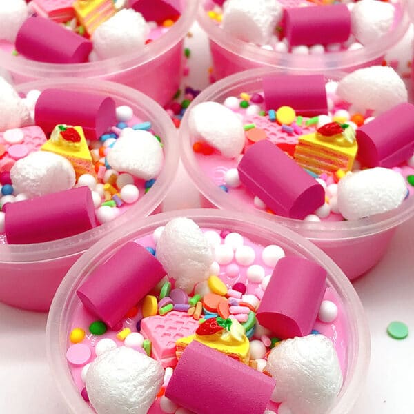 cute kawaii Candy Slime in pink color