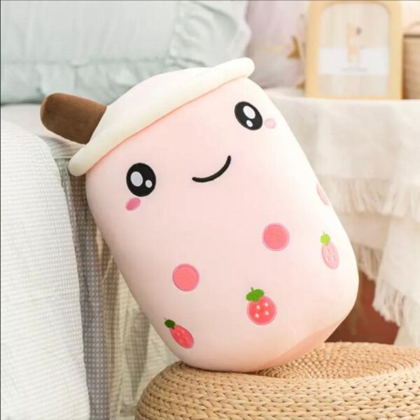 Cute Boba Plushie Boba Tea Plush Toy strawberry boba tea