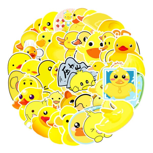 53 Pcs Kawaii Cute Duck Stickers set Non-Repeated