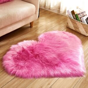hot pink Heart Shape Rug pink Heart Shape Carpet hot pink